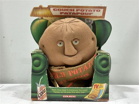 VINTAGE COLECO COUCH POTATO IN BOX - NEVER USED (12.5” TALL)