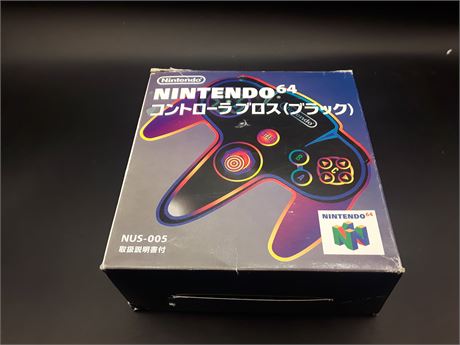 RARE - N64 JAPANESE CONTROLLER IN BOX - EXCELLENT CONDITION