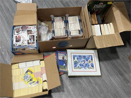 SPORT CARD COLLECTION WITH BOOKS & PICTURES