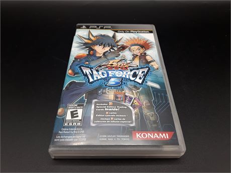 YU-GI-OH TAG FORCE 5 - PSP - WITH BOX/MANUAL (NO CARDS) EXCELLENT CONDITION