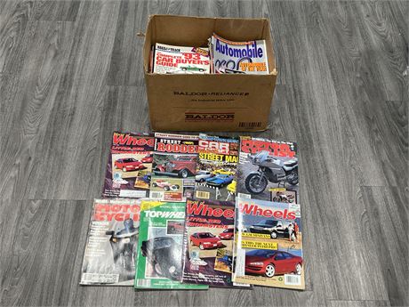LARGE LOT OF CAR MAGS - 1980’s & UP