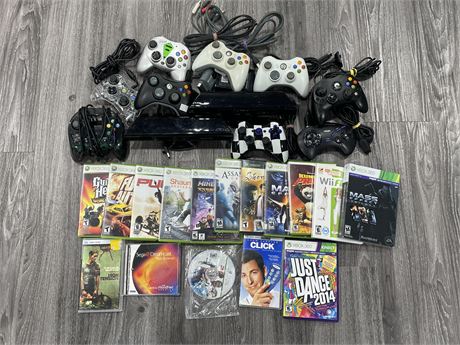 (AS-IS) MISC SEGA / XBOX GAMES & CONTROLLERS