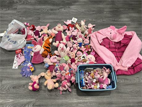 COLLECTION OF PIGLET STUFFIES / COLLECTABLES