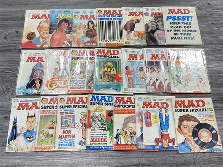21 MADD COMIC MAGS