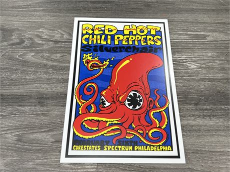 RED HOT CHILI PEPPERS REPRINT CONCERT POSTER - 18”x12”