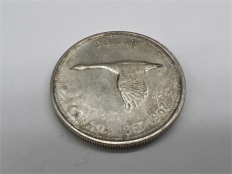 1967 SILVER CANADIAN CENTENNIAL DOLLAR