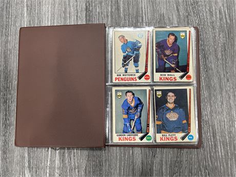 SMALL BINDER OF 1960’s HOCKEY CARDS