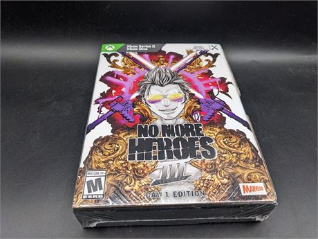 SEALED - NO MORE HEROES 3 DAY 1 EDITION - XBOX