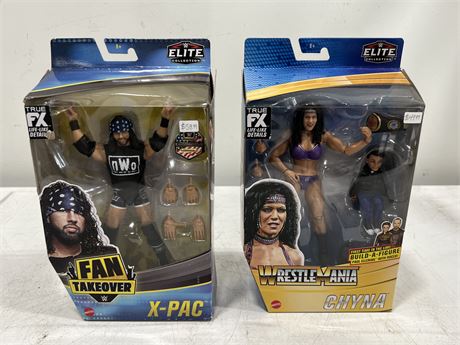 X-PAC & CHYNA WRESTLING ELITE FIGURES IN BOX