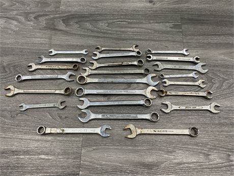 LOT OF STEEL WRENCHES