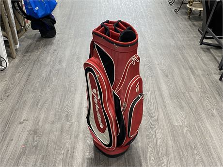 RED TAYLORMADE GOLF BAG