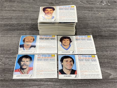 100+ 1983 UNSCRATCHED NHL ESSO HOCKEY CARDS