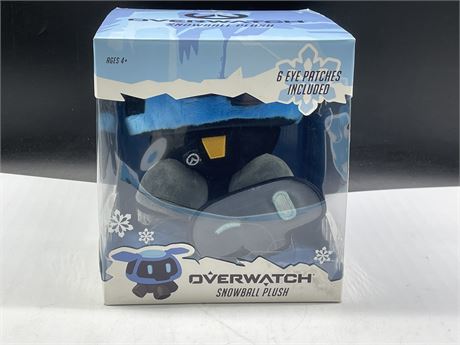 OVERWATCH SNOWBALL PLUSH 6 EYE PATCHES INCLUDED