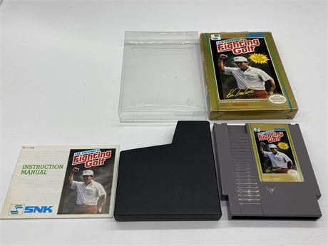 LEE TREVINO’S FIGHTING GOLF - NES COMPLETE W/BOX & MANUAL - EXCELLENT CONDITION
