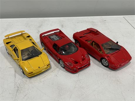 (3) 1:18 SCALE DIECAST CARS