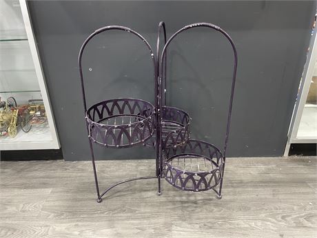 FOLDING 3 TIER PLANT STAND 29”