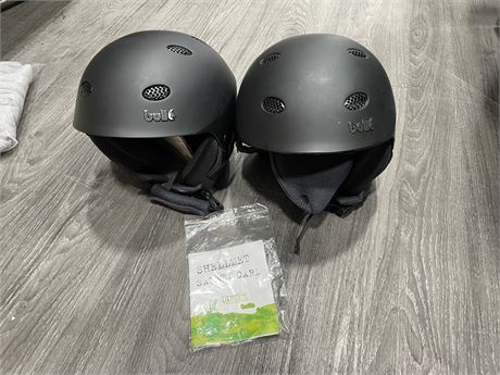 2 BOLLE BRAND NEW HELMETS - SIZE SMALL