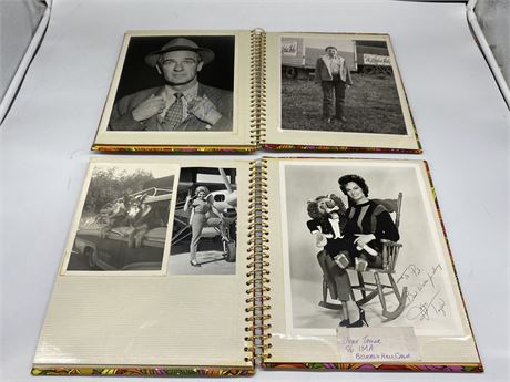 2 PHOTO ALBUMS FULL OF VINTAGE / SIGNED PICTURES