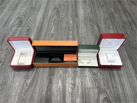 OMEGA + CARTIER WATCH BOXES