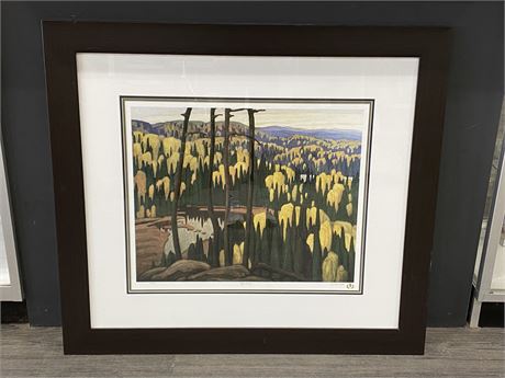 SIGNED & NUMBERED PRINT - ALGOMA COUNTRY PRINT BY LAWREN HARRIS (37”X33”)