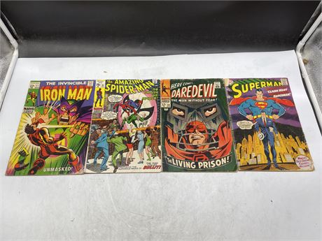 4 EARLY 12 CENT / 15 CENT COMICS