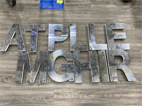 MIRRORED WOOD LETTERS (APPROX. 18”)