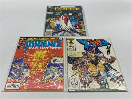 3 MARVEL COMICS INCLUDING FIRST APPEARANCE OF WIDGET