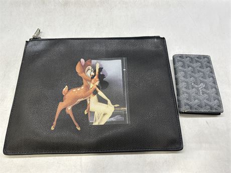 GIVENCHY ZIP BAG & GO YARD WALLET - AUTHENTICITY UNKNOWN ON BOTH