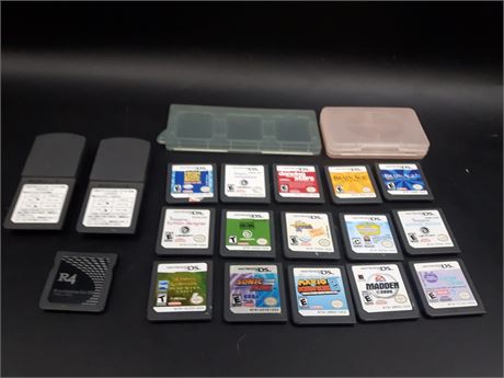 LARGE COLLECTION OF DS GAMES