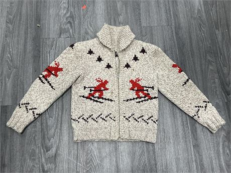 CHILDRENS SIZE COWICHAN KNIT SWEATER