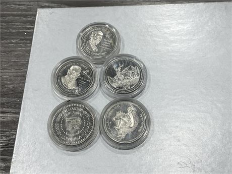 5 COLLECTABLE CANADIAN DOLLARS FROM 70’s/80’s