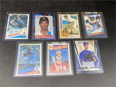 7 MLB ROOKIE CARDS INCLUDING ROY HALLADAY