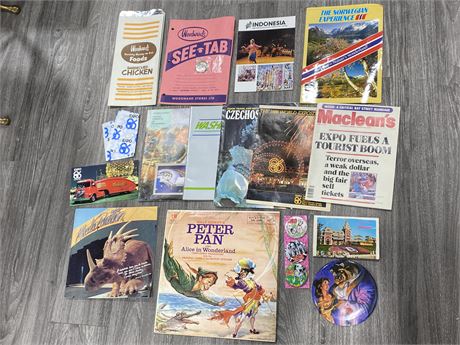LOT OF DISNEY, WOODWARDS, EXPO COLLECTABLES