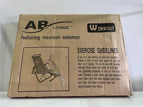 AB LOUNGE CORE EXERCISE MACHINE IN BOX