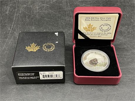 16’ $20 ROYAL CANADIAN MINT FINE SILVER COIN