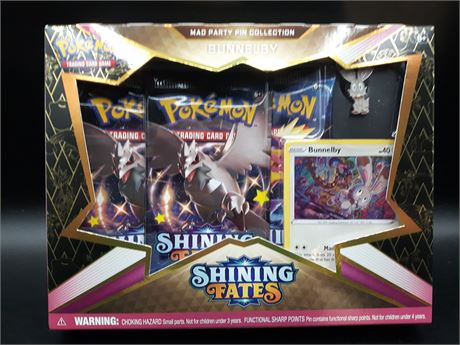 NEW - POKEMON SHINING FATES PIN COLLECTION - BUNNELBY