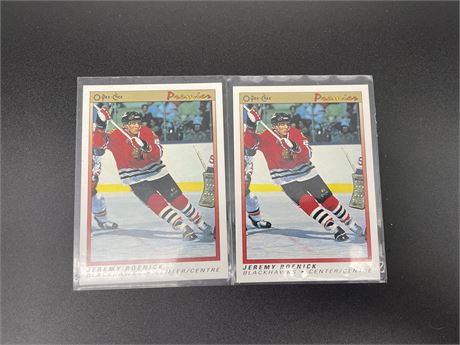 2 ROOKIE ROENICK CARDS - MINT