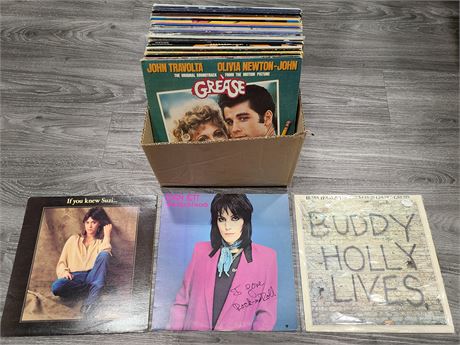 BOX OF RECORDS (Most are scratched)