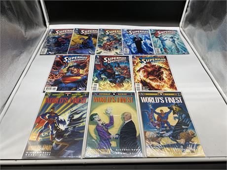 SUPERMAN UNCHAINED SERIES MISSING #7 & WORLDS FINEST #1-3 FULL SERIES