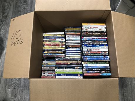 MISC LOT OF ~110 DVDS