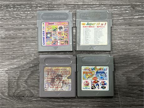 4 JAPANESE GAMEBOY MULTI GAMES
