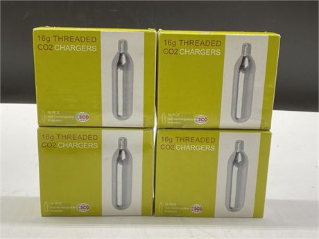 40 NEW 16G THREADED CO2 CHARGERS