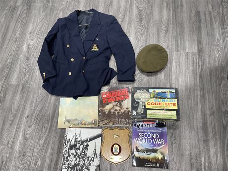 LOT OF MISC VINTAGE MILITARY ITEMS