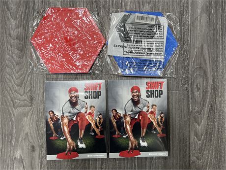 2 SEALED SHIFT SHOP BY BEACHBODY WORKOUT DVDS