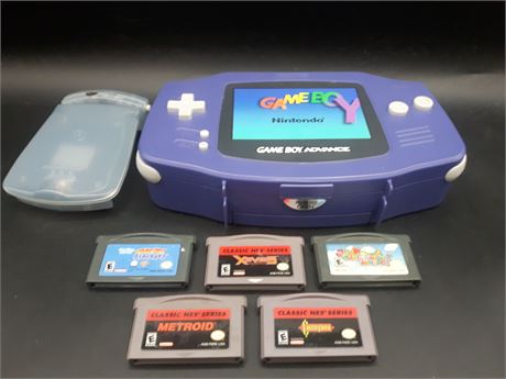 LIMITED EDITION GAMEBOY CASE WITH GAMES - VERY GOOD CONDITION