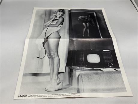 HARD TO FIND DOUBLE SIDED MARYLIN MONROE POSTER (16”x21”)