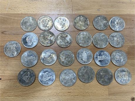 (25) 1970s BRITISH COLUMBIA COMMEMORATIVE MING DYNASTY COINS