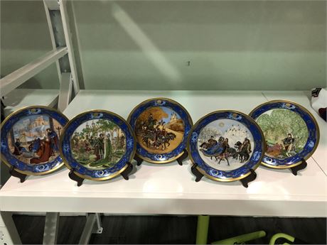 CHARLOTTE AND WILLIAM HALLETT COLLECTABLE PLATES (Made in Germany)