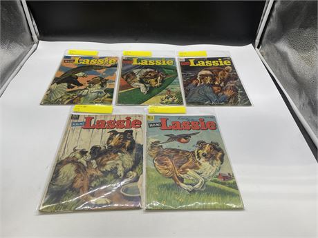 5 1953-54 LASSIE COMICS