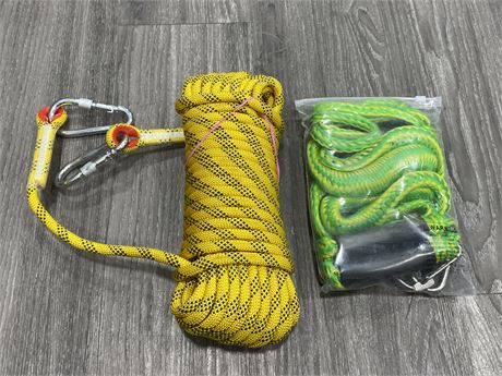 NEW 2 PACK OF BUNGEE DOCK LINES & WINCH ROPE